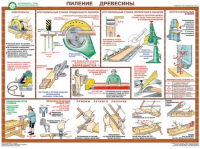 Комплект плакатов "Безопасность труда при деревообработке" - fgospostavki.ru - Выкса