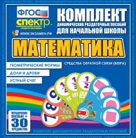 Динамические раздаточные пособия математика (веера). Устный счет, доли и дроби, геометрические формы - fgospostavki.ru - Выкса