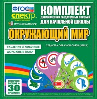 Динамические раздаточные пособия. Окружающий мир (веера). Животные и растения, дорожные знаки. - fgospostavki.ru - Выкса