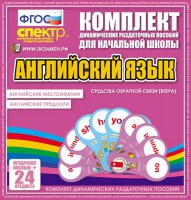 Динамические раздаточные пособия. Английский язык (веера). Английские местоимения, английские предлоги. - fgospostavki.ru - Выкса