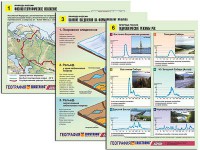 Комплект таблиц по географии "Природа России" раздаточные (цветные, ламинированные, А4, 10 штук) - fgospostavki.ru - Выкса