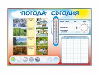 Стенд-уголок маркерный "Погода сегодня" - fgospostavki.ru - Выкса