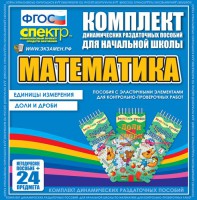 Динамические раздаточные пособия. Математика (Эластичные элементы). Единицы измерения, доли и дроби. - fgospostavki.ru - Выкса