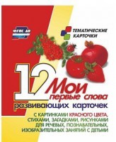 Тематические карточки "Мои первые слова" (красный цвет) - fgospostavki.ru - Выкса