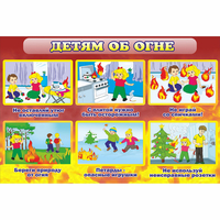 Стенд "Детям об огне" - fgospostavki.ru - Выкса