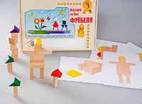 Игровой набор Фребеля "Конструктор деревянный без соединений-3" (Серия "Эксперимент") - fgospostavki.ru - Выкса
