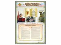 Стенд-уголок "Конституция Российской Федерации и Федеральный закон "О воинской обязанности и военной службе" - fgospostavki.ru - Выкса