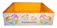Бассейн "Вообразилия" квадратный с шелкографией - fgospostavki.ru - Выкса