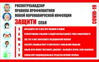 Плакат "Правила профилактики коронавируса" - fgospostavki.ru - Выкса