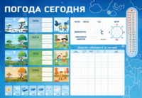 Стенд-уголок маркерный "Погода сегодня" - fgospostavki.ru - Выкса