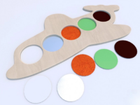 Тактильные разноцветные дощечки «Самолетик» - fgospostavki.ru - Выкса
