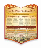Стенд "Государственное устройство Российской Федерации" Вариант 3 - fgospostavki.ru - Выкса