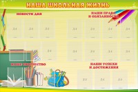 Стенд "Наша школьная жизнь" - fgospostavki.ru - Выкса