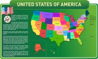 Стенд "United States Of America" - fgospostavki.ru - Выкса