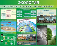Стенд "Экология. Антропогенное воздействие на биосферу" - fgospostavki.ru - Выкса