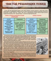 Стенд "1944 год решающих побед" - fgospostavki.ru - Выкса