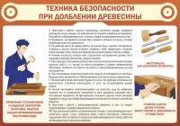Стенд "Техника безопасности при долблении древесины" - fgospostavki.ru - Выкса