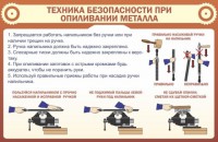 Стенд "Техника безопасности при опиливании металла" - fgospostavki.ru - Выкса
