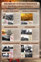 Стенд "Великая Отечественная война" (битвы) - fgospostavki.ru - Выкса