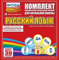 Динамические раздаточные пособия. Русский язык (веера). Читаем по слогам (слоги из двух букв). Конструируем слова (слоги из двух и трех букв). - fgospostavki.ru - Выкса