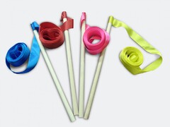 Лента атласная на деревянной палочке (1 метр) - fgospostavki.ru - Выкса