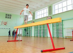 Бревно гимнастическое напольное постоянной высоты (700 мм) (5 м) - fgospostavki.ru - Выкса