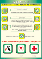 Таблица "Выполняйте опыты только по инструкции" (100х140 сантиметров, винил) - fgospostavki.ru - Выкса