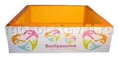 Сухой бассейн "Вообразилия" квадратный с шелкографией - fgospostavki.ru - Выкса