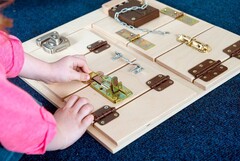 Тактильно-развивающая панель “Замочки” - fgospostavki.ru - Выкса