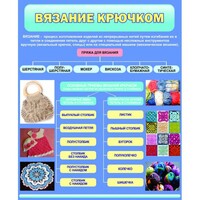 Стенд "Вязание крючком" - fgospostavki.ru - Выкса