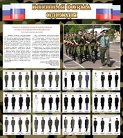 Стенд "Военная форма одежды (флаг РФ)" - fgospostavki.ru - Выкса