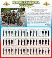 Стенд "Военная форма одежды (герб РФ) " - fgospostavki.ru - Выкса