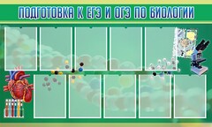 Стенд "Подготовка к ЕГЭ и ОГЭ по биологии" Вариант 2 - fgospostavki.ru - Выкса