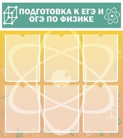 Стенд "Подготовка к ЕГЭ и ОГЭ по физике (6 карманов)" - fgospostavki.ru - Выкса