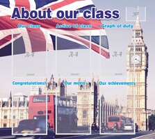 Стенд "About our class" - fgospostavki.ru - Выкса