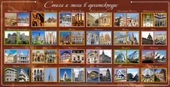Стенд "Стили и эпохи в архитектуре" - fgospostavki.ru - Выкса