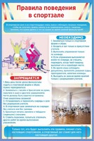 Стенд "Правила поведения в спортзале №1" - fgospostavki.ru - Выкса