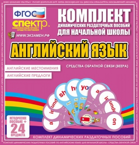 Динамические раздаточные пособия. Английский язык (веера). Английские местоимения, английские предлоги. - fgospostavki.ru - Выкса