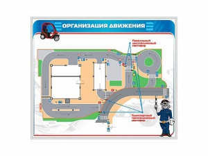 Магнитно-маркерная доска "Организация движения" - fgospostavki.ru - Выкса