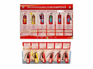 Электрифицированный стенд-тренажер "Эксплуатация огнетушителей" с разрезными агрегатами - fgospostavki.ru - Выкса