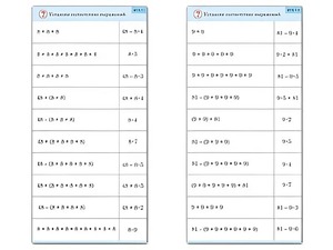 Комплект карточек (10) "Обучающий калейдоскоп. Умножение на 7, 8 и 9" - fgospostavki.ru - Выкса
