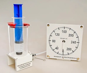 Прибор для изучения газовых законов (с манометром) - fgospostavki.ru - Выкса
