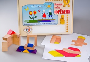 Игровой набор Фребеля "Конструктор деревянный без соединений-2" (Серия "Эксперимент") - fgospostavki.ru - Выкса