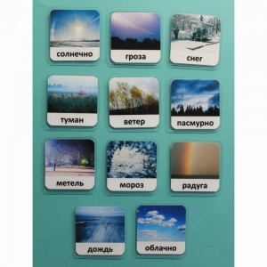 Набор карточек "Погода" (с фотографиями) - fgospostavki.ru - Выкса