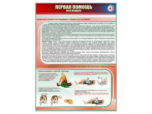 Стенд "Первая помощь при пожаре" - fgospostavki.ru - Выкса