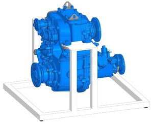 Учебное оборудование «Раздаточная коробка с коробкой отбора мощности в разрезе грузового автомобиля КамАЗ» - fgospostavki.ru - Выкса