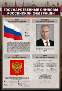 Стенд "Государственные символы Российской Федерации" - fgospostavki.ru - Выкса