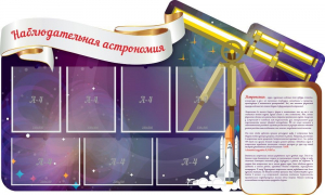 Стенд "Наблюдательная астрономия" - fgospostavki.ru - Выкса