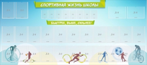 Стенд "Спортивная жизнь школы" - fgospostavki.ru - Выкса