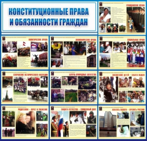 Стенд "Конституционные права и обязанности граждан" - fgospostavki.ru - Выкса